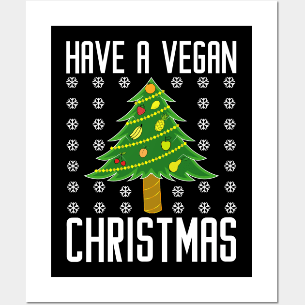 have a vegan christmas Wall Art by teenices